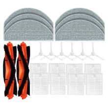 22PCS Accessories Kit for  Robot Vacuum E10 B112 / E12 Replacement Parts Main Side Brush Hepa Filter Mop Cloth