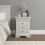 Seconique Bordeaux 3 Drawer Bedside - Ivory 1