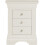 Seconique Bordeaux 3 Drawer Bedside - Ivory 4