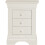 Seconique Bordeaux 3 Drawer Bedside - Ivory 9