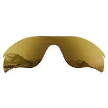 (Style K Gold, Multicolor) Amorus 1Pair Replacement Lenses for Oakley Radar Lock Path Sunglasses Lens Part - Black