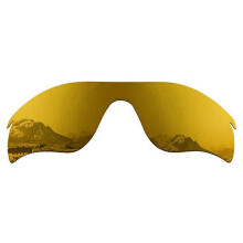 (Style Gold, Multicolor) Amorus 1Pair Replacement Lenses for Oakley Radar Lock Path Sunglasses Lens Part - Black