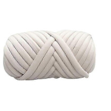(White) Thread Of Filled Cotton Hand Woven Knitted Blanket