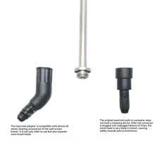 Steam Cleaner M12 Adapter Conversion for SC1 SC2 SC3 SC4 SC5 Handheld Steam Cleaner Brush Powerful Nozzle