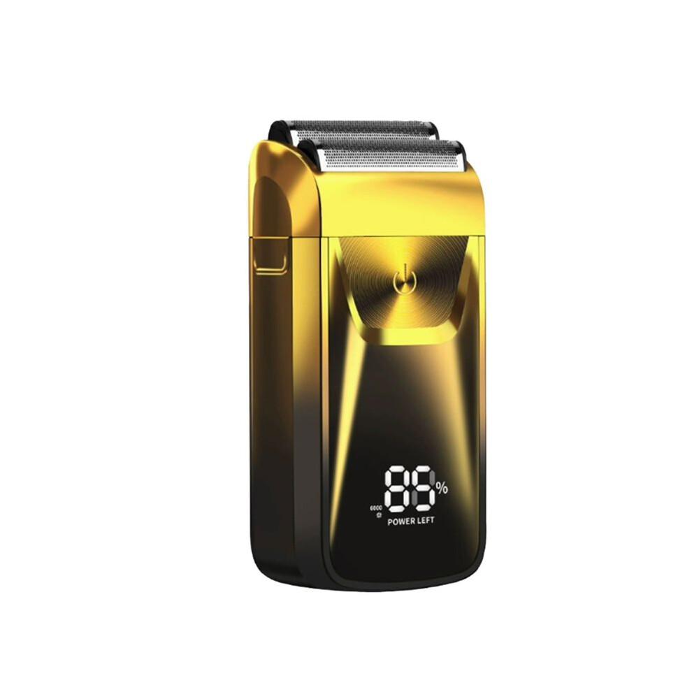 Electric Foil and Bald Shavers 2 in 1 Double Shaver for Men Reciprocating  Blade and Popup Beard Trimmer Gold