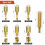 513 Pcs SAE Brass Threaded Inserts Assortment Kit, , 2-56 4-40 6-32 8-32 10-32 1/4"-20 8