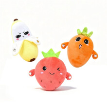 Interactive Fruit Plush Doll Carrot Strawberry Banana Music Toy Rechargeable