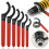 6x Coilover Spanner Wrench Set Adjustable C-Shape Shock Spanner Hook Wrench Tool 2