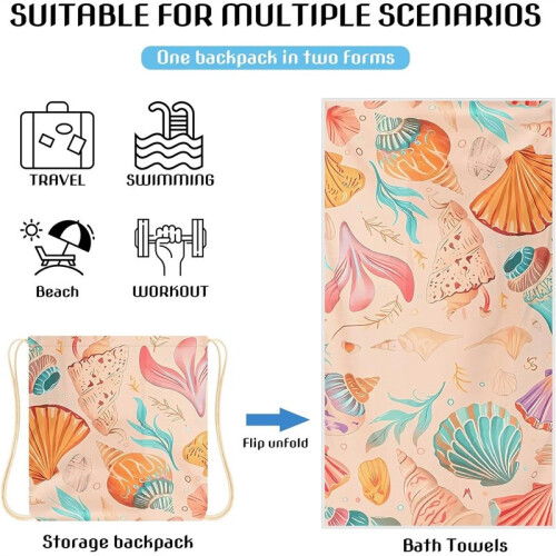 2-in-1 Foldable Beach Towel 1