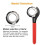 6x Coilover Spanner Wrench Set Adjustable C-Shape Shock Spanner Hook Wrench Tool 6