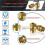 513 Pcs SAE Brass Threaded Inserts Assortment Kit, , 2-56 4-40 6-32 8-32 10-32 1/4"-20 3