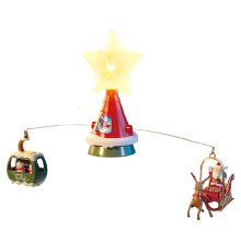 1set Christmas Hat Rotating Sled with Music& Light(TYPE-C) Xmas Tree Santa Claus Decor Kids/Adult Gift