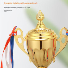 3pcs 11 Inch Gold Trophy Cup for Sports Meeting Competitions Soccer Winner Team Awards and Competition Parties Favors