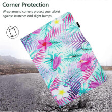 (Style Flower, Multicolor) Amorus For iPad (2025) 10.9 (2022) PU Leather Case Pattern Printed Card Slot Protective Tablet Cover