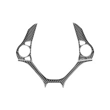 Fibra de Carbono para 9th 2012-2015 Cubierta del Volante del Coche Pegatina Embellecedora Accesorios Interiores LHD