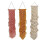 3Pcs Macrame Baseball Hat Rack Boho Hand Woven Cap Hanger Wall Mounted Organizer 1