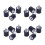 16Pcs M4 Outside Inside Anti Vibration Rubber Buffer Insulator Attachment 15mmx15mm 1