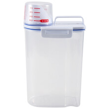 Rice Cereal Container Storage - Airtight Dry Food Rice Container Storage Plastic Small Rice Dispenser with Measuring Cup