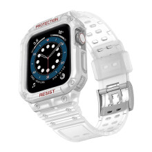 (Style D Apple Watch SE (2022), Transparent) Watch Band Wrist Strap for Apple Watch Series 6/SE 44mm/SE (2022) 44mm/5/4 44mm/1/2/3 42mm/7 45mm