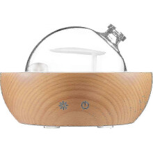 For Glass Essential Oil Diffuser with Real Wood Base, Upgrade Aromatherapy Diffuser, Aroma Diff