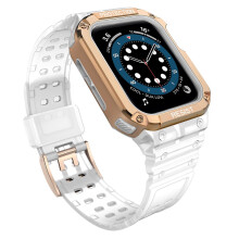 (Style C Apple Watch SE (2022), Transparent) Watch Band Wrist Strap for Apple Watch Series 6/SE 44mm/SE (2022) 44mm/5/4 44mm/1/2/3 42mm/7 45mm