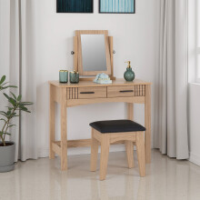 Tessa 2 Drawer Dressing Table Set Natural Oak