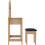 Seconique Tessa 2 Drawer Dressing Table Set Natural Oak 5