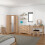 Seconique Tessa 2 Drawer Dressing Table Set Natural Oak 2