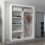 MN Furniture (120cm, White ) Eclipse Double Mirror Sliding Door Wardrobe 3