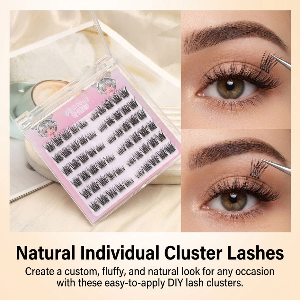 Reach-Tools (U Shape) Natural C Curl False Eyelashes For Daily & Party