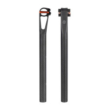 TOSEEK Ultralight Carbon Zadelpen 27.2x400mm Fiets Zadelpen voor MTB/Weg Zadelbuis Fietsdeel Offset 5MM
