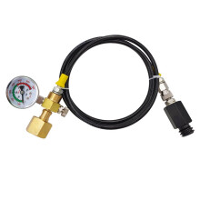 Soda Water Externe Hoge Druk Slang Kit voor Thuisbrouwer CO2 Koolstofdioxide Tank, Tr21-4 Naar W21.8-14 CGA320 A