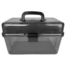 (L) 3-Layer Fishing Tackle Box - Storage Organizer