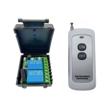 433Mhz Funkfernschalter 10A Relais AC85-265V Weitspannungs-2-Kanal-Controller für Garagentor Vorhang Licht
