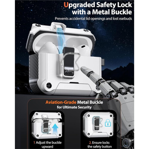 Dual Safety Lock for  3 Case2025,Includes Keychain - Rugged  Hard Shell