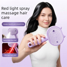 3-in-1 Elektrische Sprüh-Haarbürste Luftkissen Massagekamm Nebelfunktion Stärkere Ionentechnologie Ätherische Öl Bürste