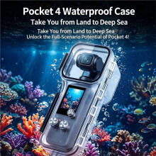 Per Custodia Impermeabile per OSMO Pocket 4 50M Involucro Protettivo Custodia per Fotocamera Subacquea, per Accessori Pocket4
