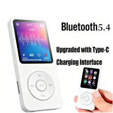 MP3 Player 5.0 Portable Music Player Built-in Speaker Stereo Music Player for FM Radio E-Book Recording
