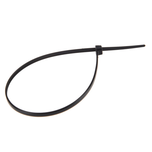 8 inch Plastic Cable Zip Ties 200-Pack (Black)