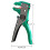 Automatic Wire Stripper with Flatwire Cutter,Automatic Wire Stripper Adjustable Length for Electricians 10