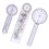 3Pcs 360 Degree Goniometer Angle Medical Spinal Angle Ruler Angle Inclinometer Ruler Protractor Angle Finder Measuring 6