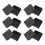80mm x 80mm Square Plastic Caps Pipe Tube Inserts End Plug 12 Pieces 1