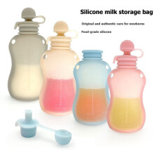 Silikon-Wiederverwendbare Lebensmittelbeutel, 4er-Packung, Auslaufsichere, Nachfüllbare Quetschbeutel, für Selbstgemachtes Püree, Joghurt, 150 Ml