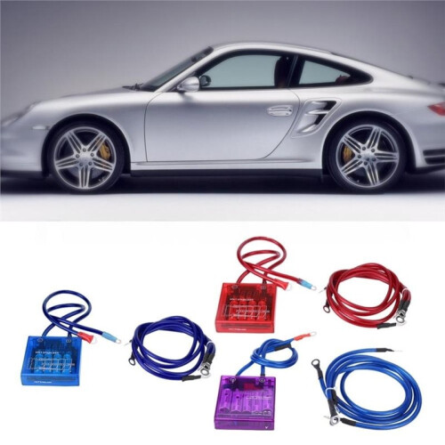 Car Digital Voltage Stabilizer Universal Engine Electronic Rectifier for Auto Performance Red