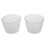 Plastic 120Ml Electric Cooker Rice Measuring Cup 12Pcs Clear White 5