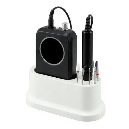 Nail Drill Stand & 8-Bit Organizer Universal Desktop Storage Holder for E-File Machines and Grinding Bits, Compact Case 2
