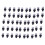 200Pcs(100 Pairs)Garden Irrigation Kit Adjustable Atomization Dripper Atomization Connection Tee Joint Irrigation Kit 4