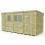 13 x 7 Pent Shed Tanalised (Single Door, With Windows) 2