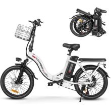 Samebike CY20 Electric Bike 48V 12AH 20" Folding E-Bike City Bike 7 Speed 80km