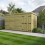 16 x 6 Pent Shed Tanalised (Double Door, No Windows) 1